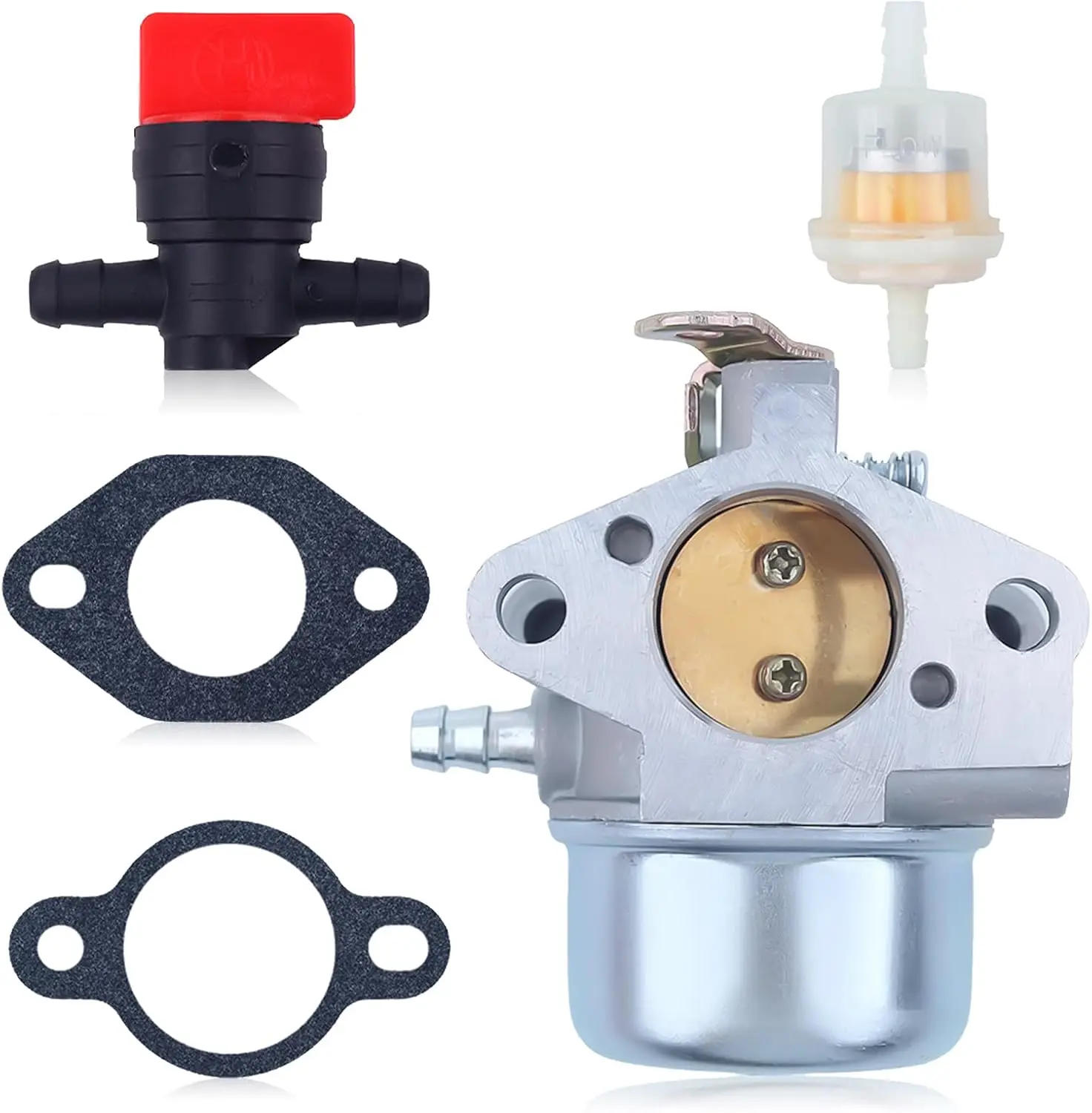 Комплект карбюратора для John Deere STX30 STX38, косилка для двигателя Kohler 12,5 л.с., топливный клапан, прокладка топливного фильтра