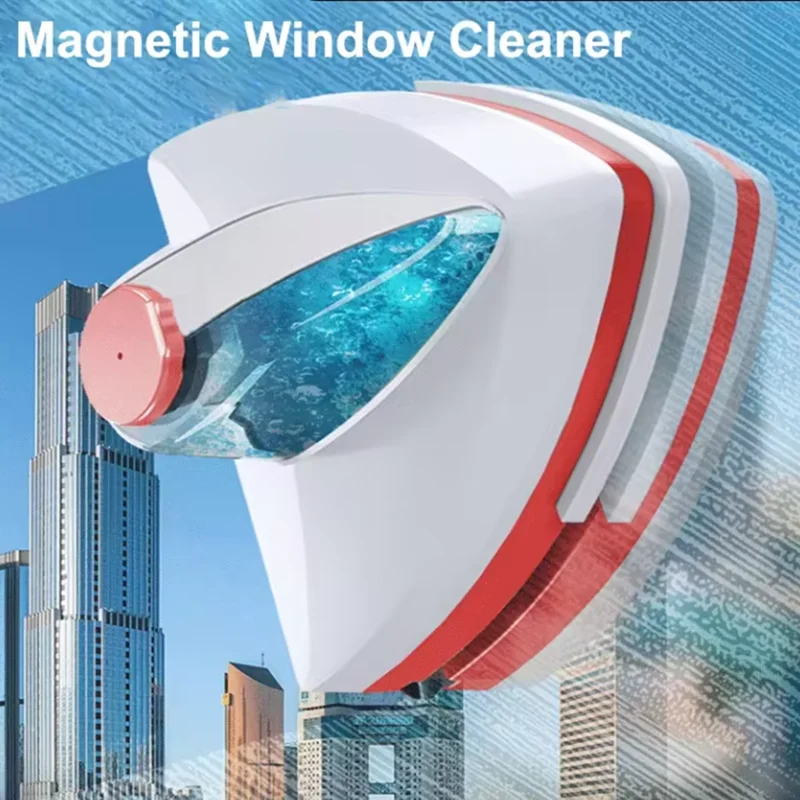 

Magnetic Glass Window Cleaning Tool Water Discharge Double-layer Wiper Household Special Window Cleaner For Home