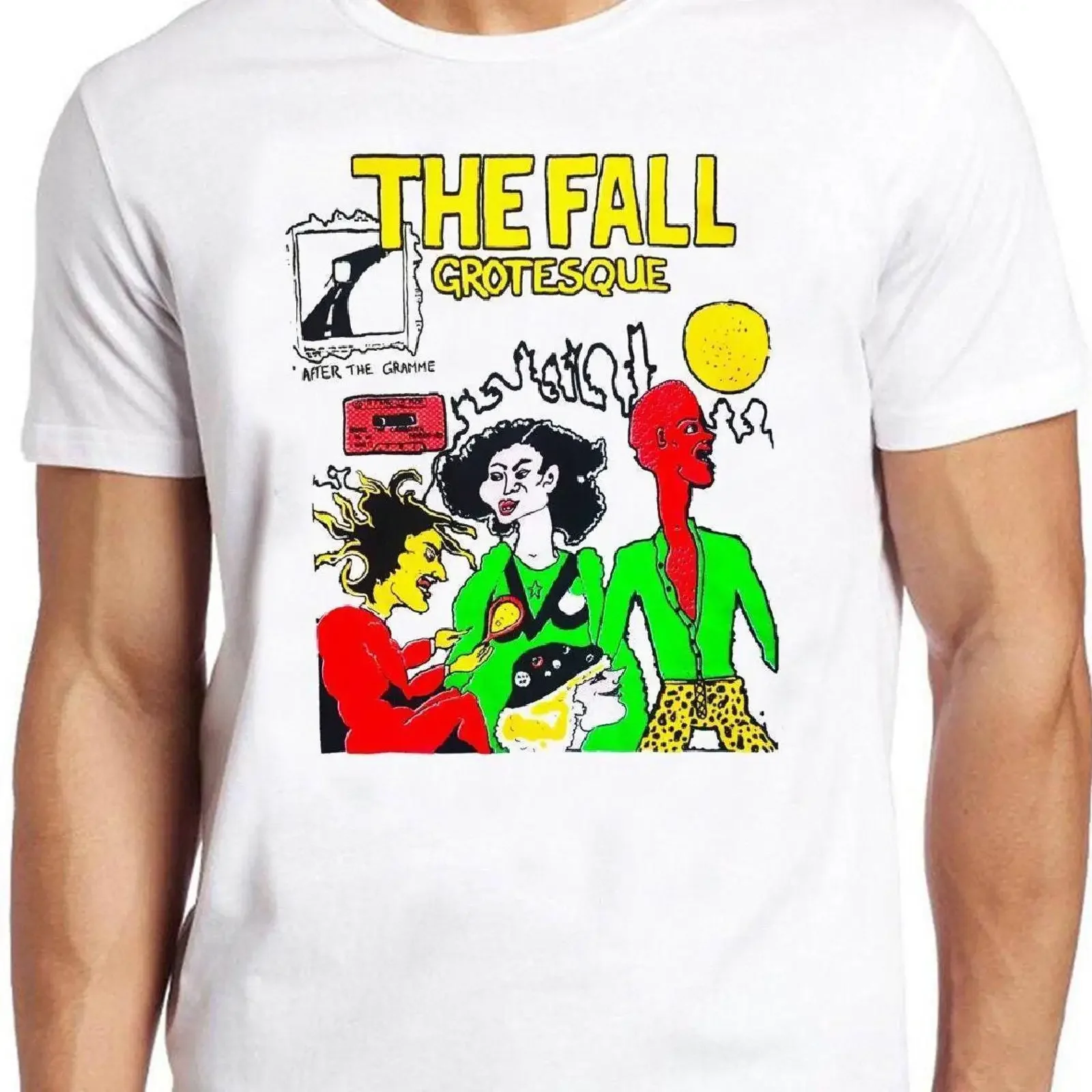 T-shirt The Fall B1807, style Grotesque, musique Punk Rock, rétro, cool, vintage, graphique délavé, confortable, unisexe