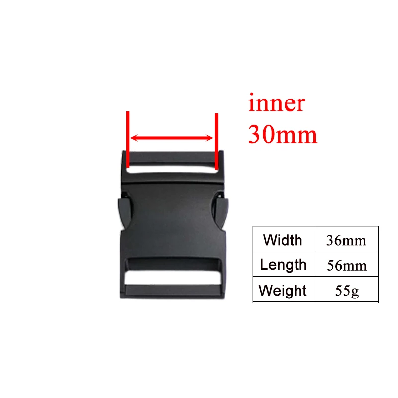 1PC Kirsite Side Release Buckle 30mm Webbing for DIY Dog Collars Durable Security Lock Sewing Compatible with 8 Types