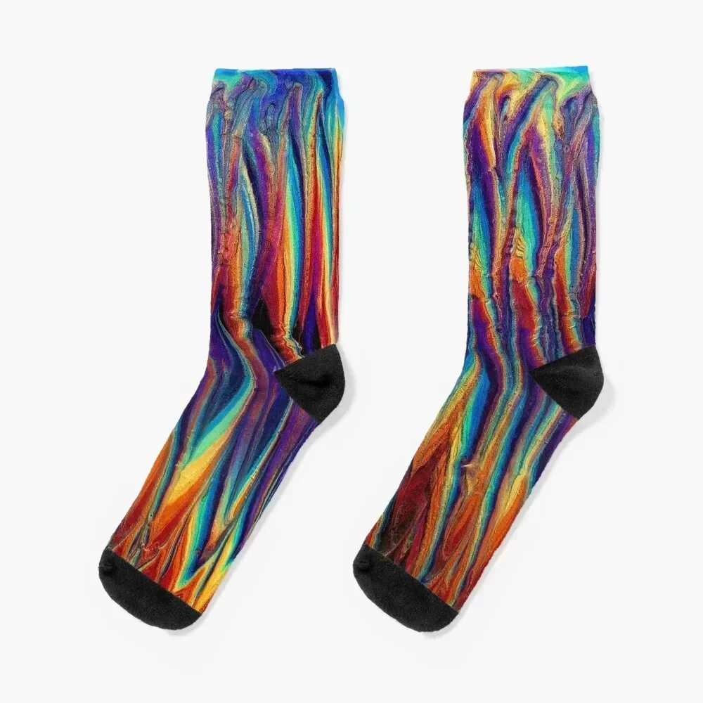 

Dark Zig Zag Socks new year floral Lots Toe sports Socks Female Men's