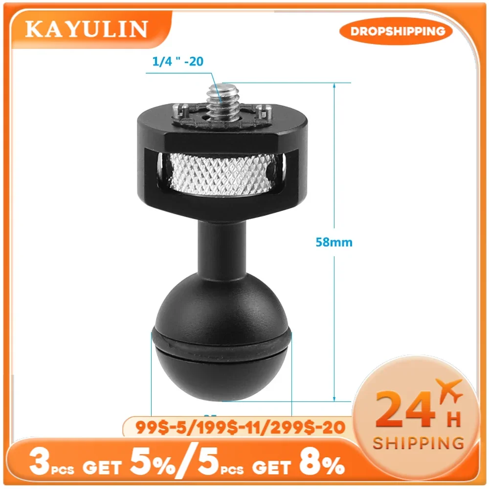 Kayulin Replacement Single Ball Head Spare Part With 1/4