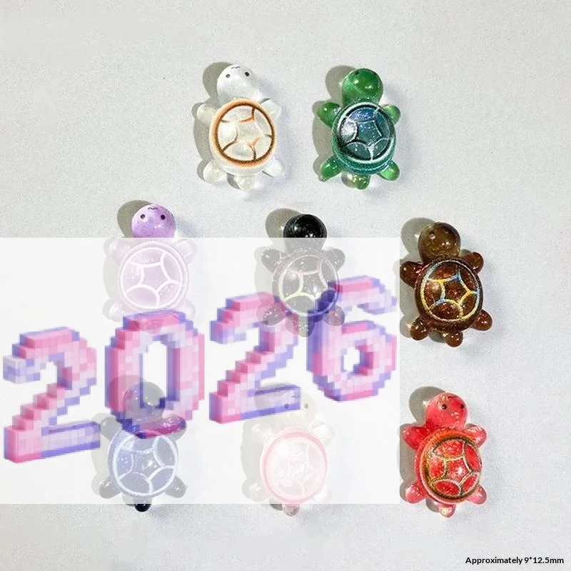 50pcs Mini Resin Colorful Turtles Figurines Multi-Function Turtle Miniatures For Micro Landscape DIY Fairy Garden Decor