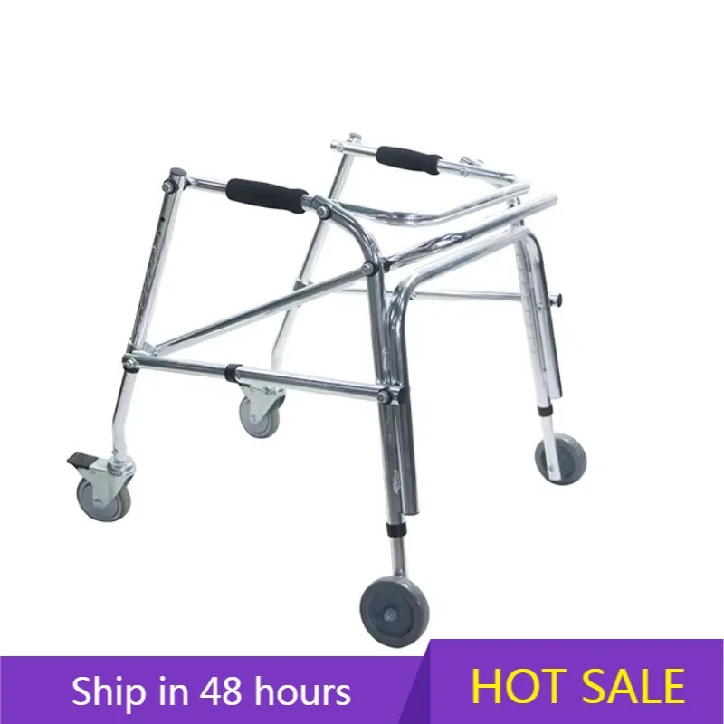 

YTYIN Elderly Rehabilitation Walker Underarm Crutches Walking Stick Disabled Rollator Aluminum Alloy Standing Frame Mobility Sco