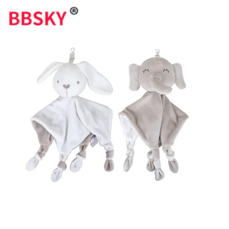 Baby Soothing Towel Doll Elephant Doll Soothing Towel Plush Handkerchief Toy Finger Puppets Успокаивающая Салфетка 무마 수건 피규어