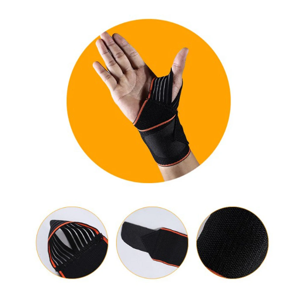 

Support Strap Handguard Pressure Belt Wrist Band Sprain Wraps Fitness Adjustable Movement Relief Tennis Badminton