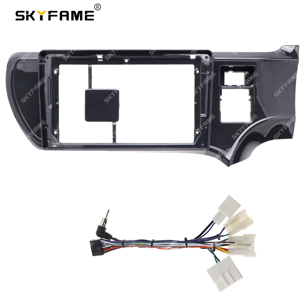 SKYFAME รถกรอบ Fascia อะแดปเตอร์ Android วิทยุ Dash ชุดแผงติดตั้งสําหรับ Toyota Aqua Prius C