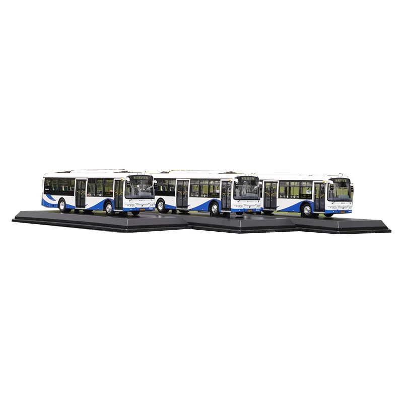 

Original factory 1:64 Shanghai Sunwin bus model low entrance city bus model with fast shipping