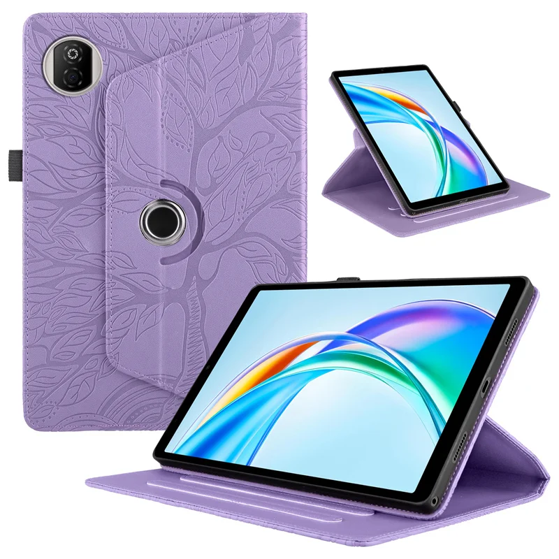 Cover For Honor Pad X7 Case Emboss Tree 360 Rotating PU Leather Stand Tablet Case For Honor Pad X7 2025 Cover 8.7 inch