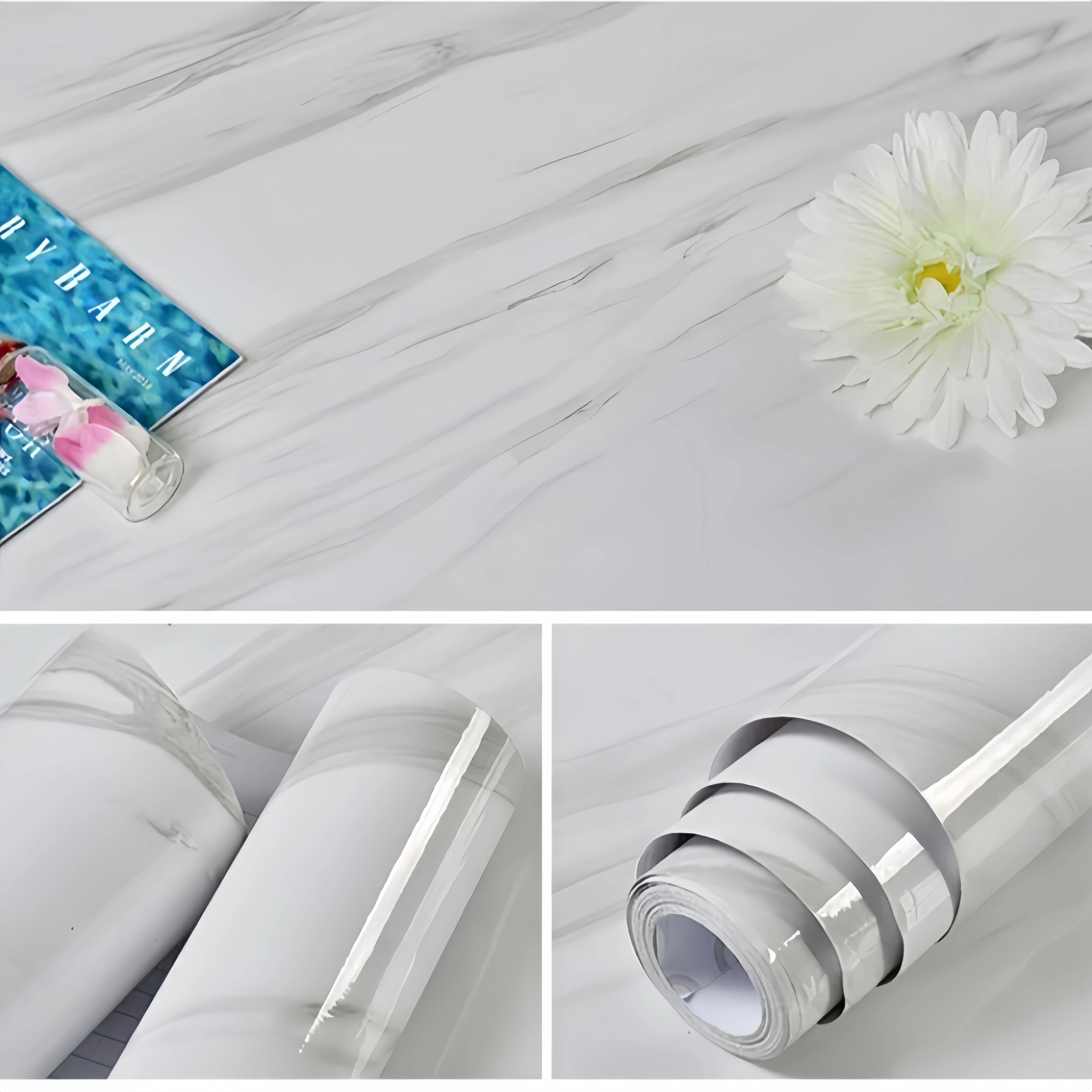 Waterdichte Zelfklevende Muur Behang Hoge Temperatuur Weerstand Peeling En Stok Behang Wit Wallpapers Home Decor Sticker