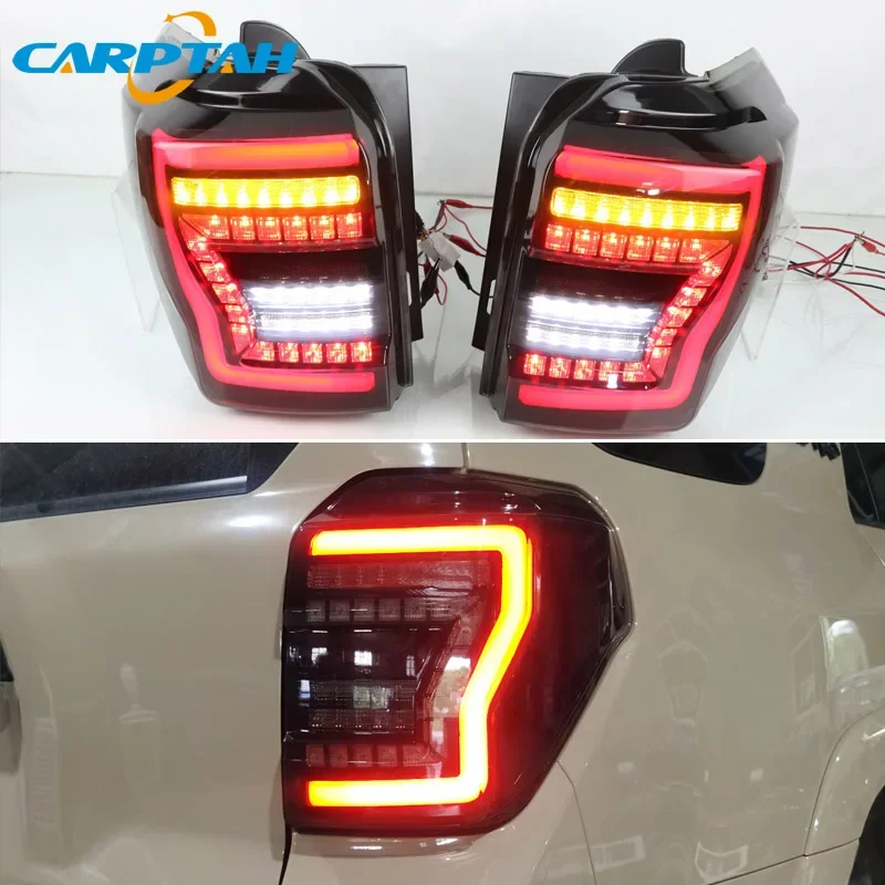 Car LED 12V Taillight For Toyota 4Runner 2010 - 2020 2021 Rear Running Lamp Brake Reverse Dynamic Turn Signal Car Tail Light