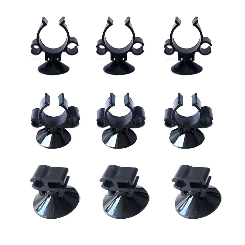5Pcs Aquarium Suction Cup Clip Fish Tank AirLine Tube Oxygen Hose Pump Power Cord Buckle Wire Finisher Suction Cups 6/16/20mm