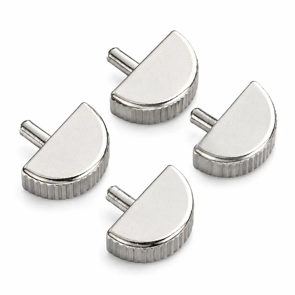 4pcs Vernier Caliper Adjustment Knob – Metal Half-Moon Non-Slip Handle for Precision Measuring Instruments