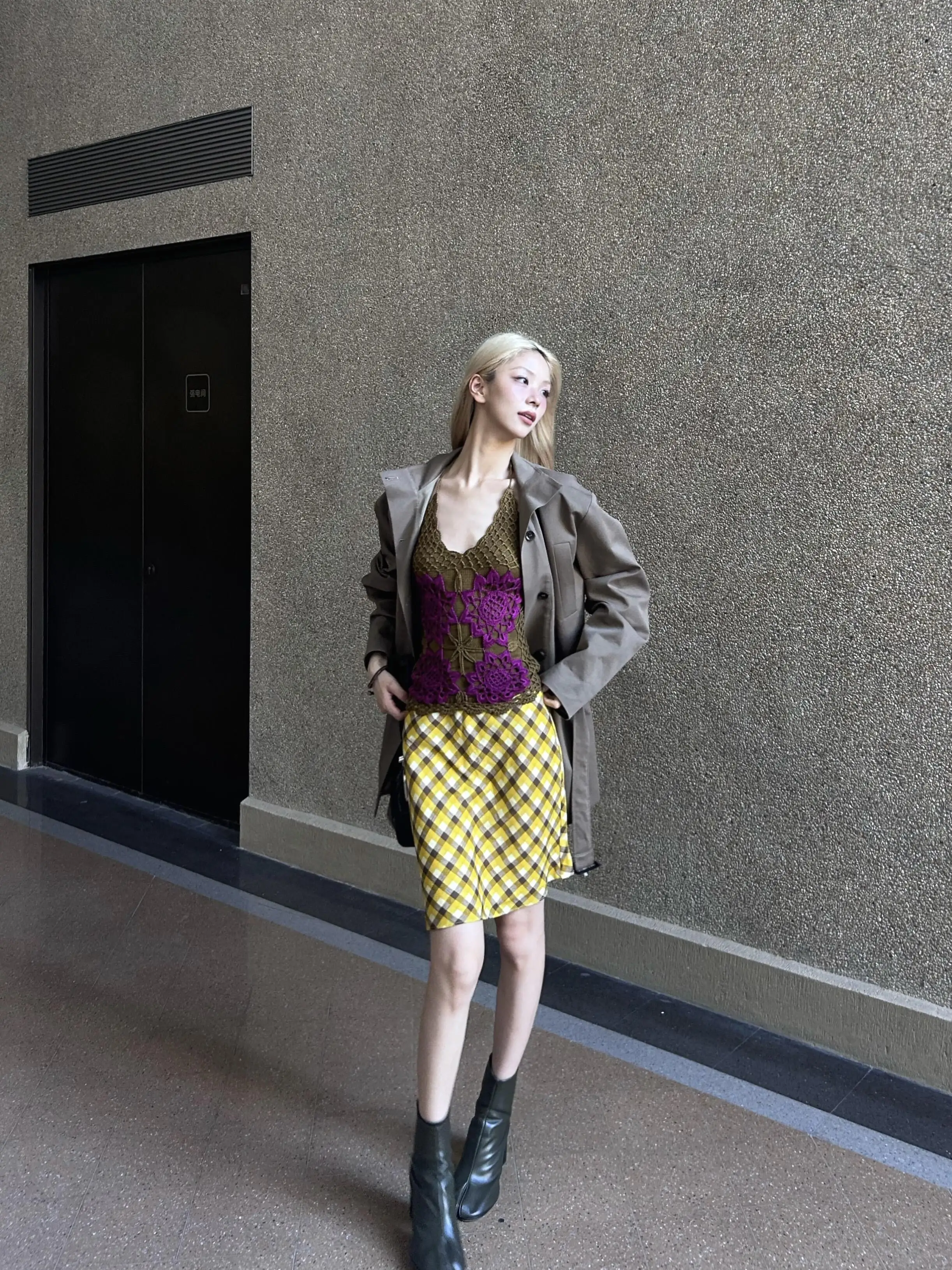 High Quality Casual Plaid  Skirt Women's Spring Autumn New Style Versatile Leisure A-Line Skirt City Commute Daily Travel