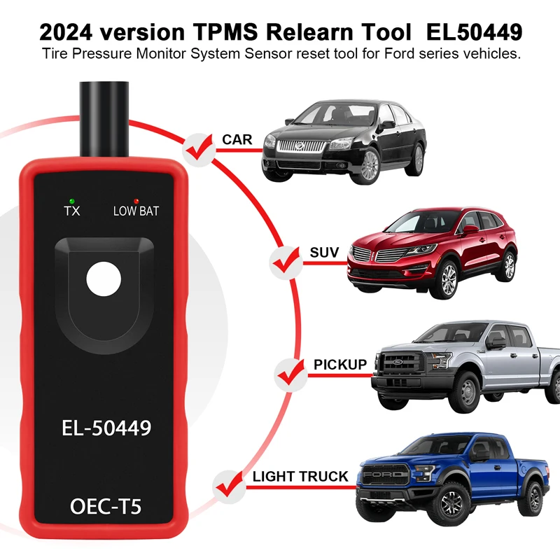 

EL50449 TPMS Tire Pressure Monitor Sensor Scanner EL-50449 Activation Tool For Ford Lincoln Mercury Diagnostic Tools