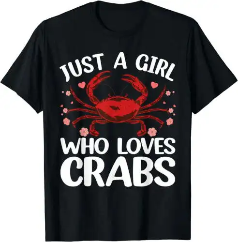 Cool Crab For Women Girls Crab Eating Lover Lobster Crabbing T-Shirt