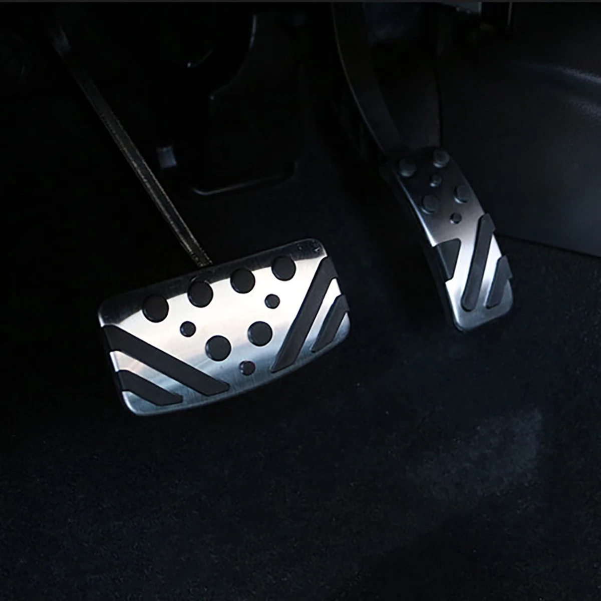 Non-Slip Stainless Steel Pedal Pad Cover for Mitsubishi Outlander PHEV Sport Eclipse Cross Pajero ASX RVR Lancer Accessories