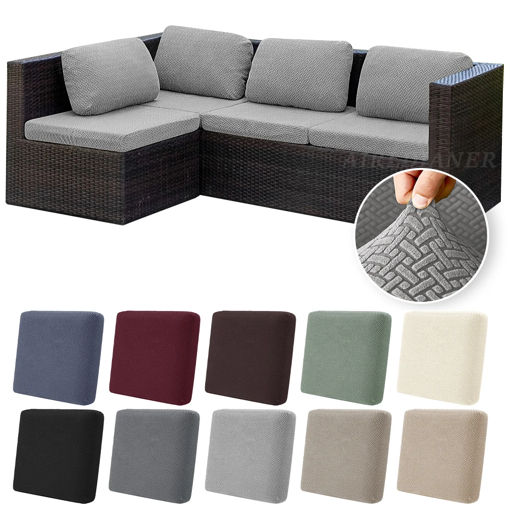 Housse de coussin de canapé extensible pour Patio extérieur, housse de protection extensible et amovible pour chambre à coucher, bureau, salon, maison