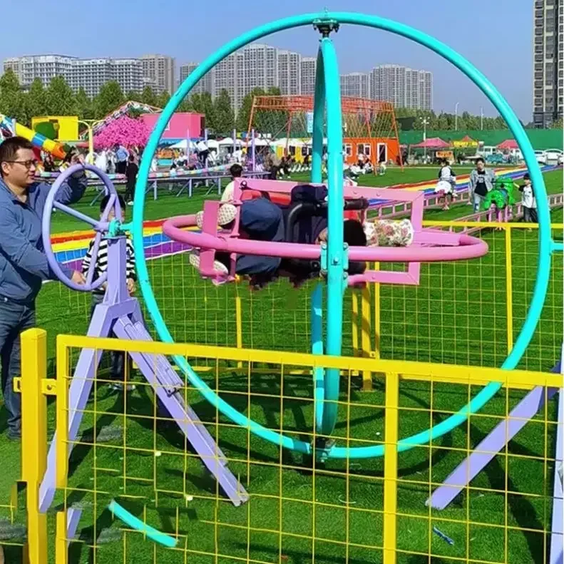 Hot Sales Outdoor Theme Parks Adventure Parks And Travel Carnivals Portable Human Gyroscope Rides For Events