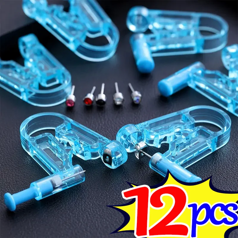 Disposable Ear Piercing Gun Kit With Rack Healthy Safety Earring Nose Piercer Tool Machine Sterile Body Jewelry No Inflammation