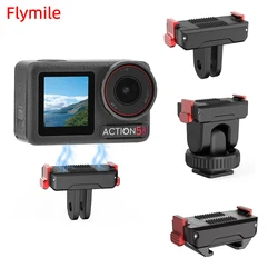 Flymile Action 5 Pro Camera Magnetic Adapter Base for DJI Osmo Action 4/3 Extension Bracket Tripod Selfie Sticks Mount Connector