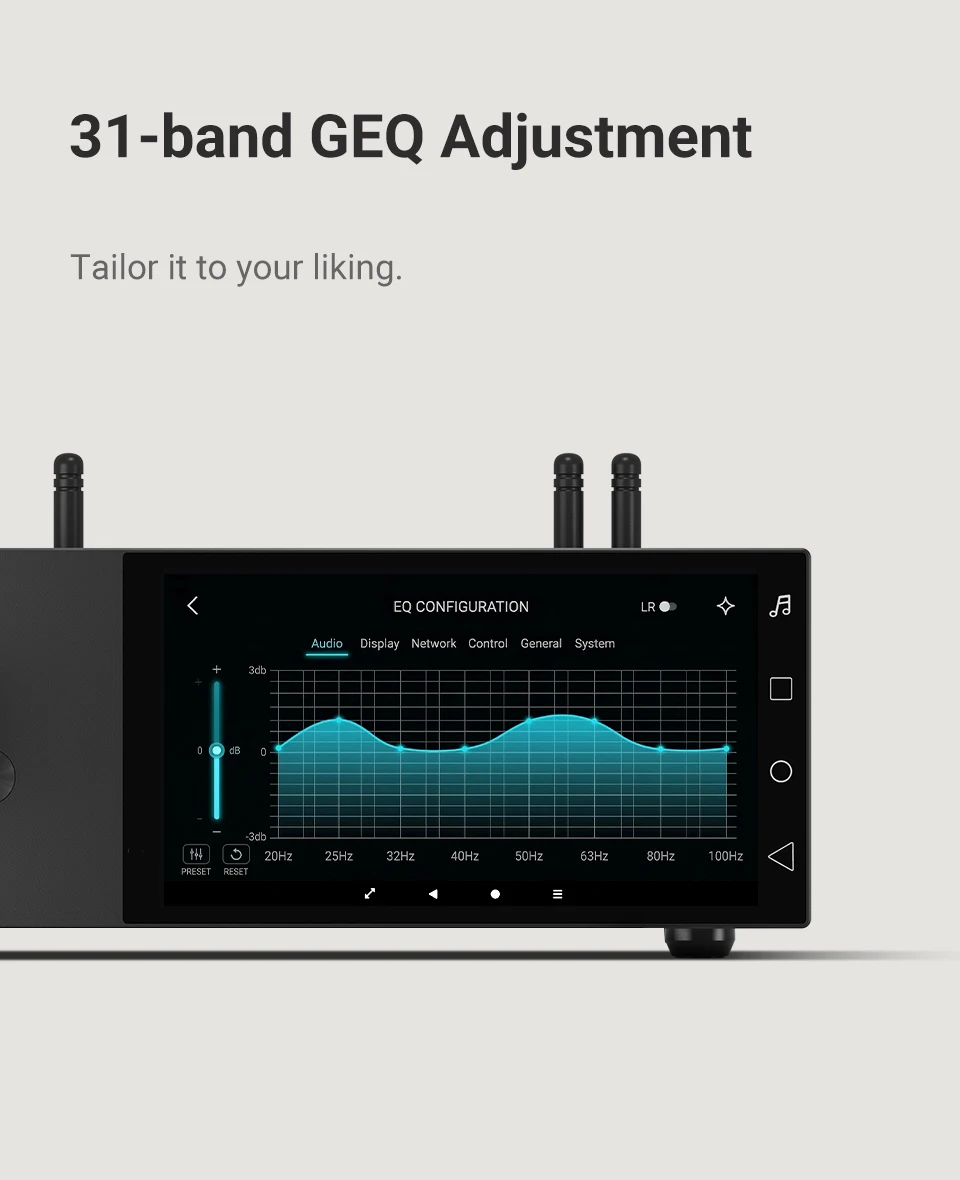 AIYIMA&HYFIOO DM100 Musik Streamer Media Player Bluetooth 5.4 Wireless Audio 5,5 Zoll LCD Unterstützung AirPlay NAS Spotify – Detail 16