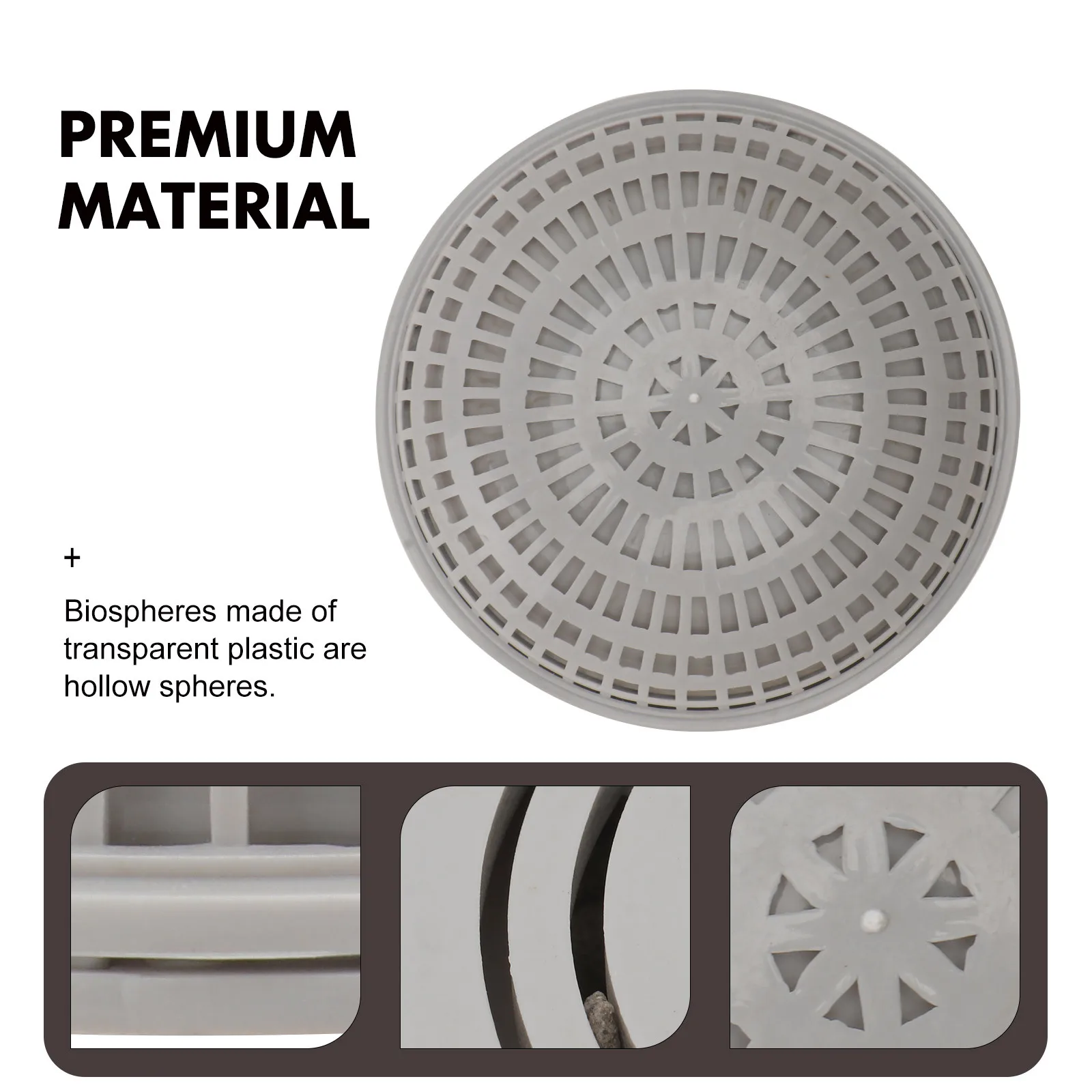 

2pcs Moss Breeding Box For Aquarium White Aquatic Plant Holder Permeable Holes Water Grass Landscape Fish Tank Decor