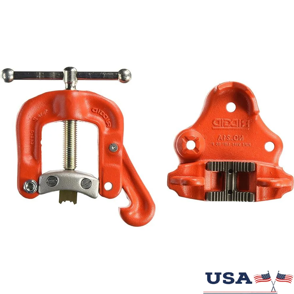 

Sturdy Yoke Pipe Vise Iron Base with Strong Steel Jaws 1/8 to 2 Inch Pipe Clamping and Bending
