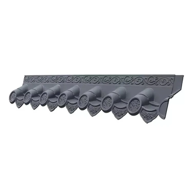 Teja decorativa de estilo chino nuevo Rural, adorno cole de pared de plástico para restaurante, sala de té, valla de pati...