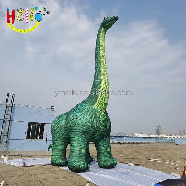 Hot Sale Zoo Inflatable Giant Dinosaur Long Necked Fierce Model Inflatable Dinosaur