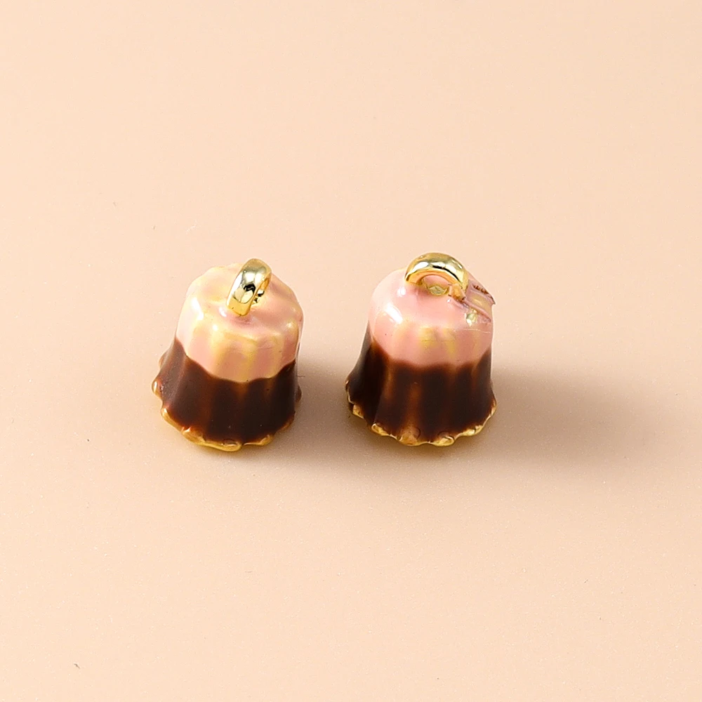 Leslie 5-teiliges Set Niedliche Kreative Teekanne Kaffeetasse Donut Kuchen Kaffee Charms Perlen Passend für DIY Marken-Armbänder Halsketten Schmuckherstellung Geschenke – Detail 7