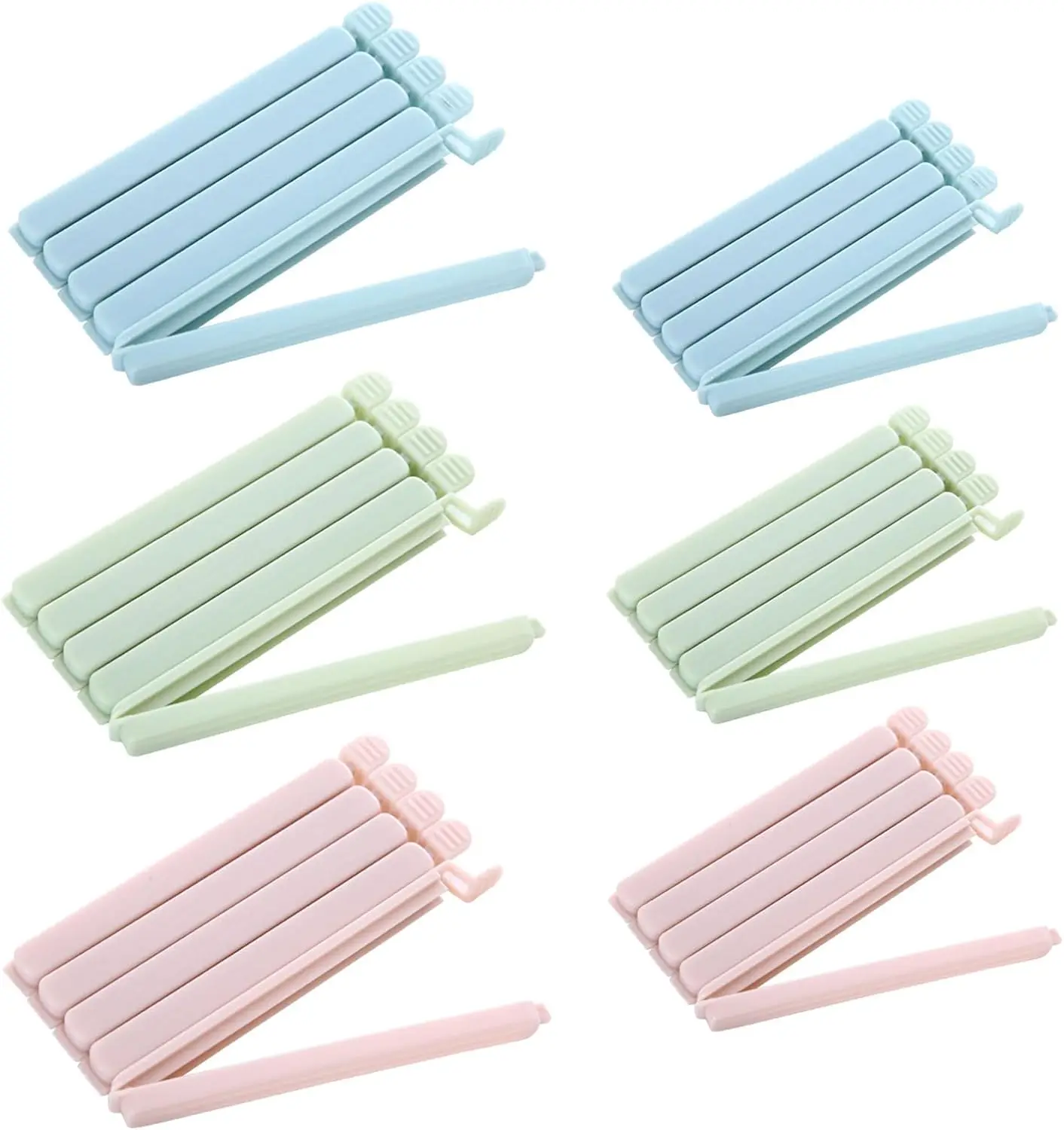 5/20Pcs Portable New Kitchen Storage Food Snack Seal Sealing Bag Clips Sealer Clamp Plastic Tool Kitchen Accessories Wholesale