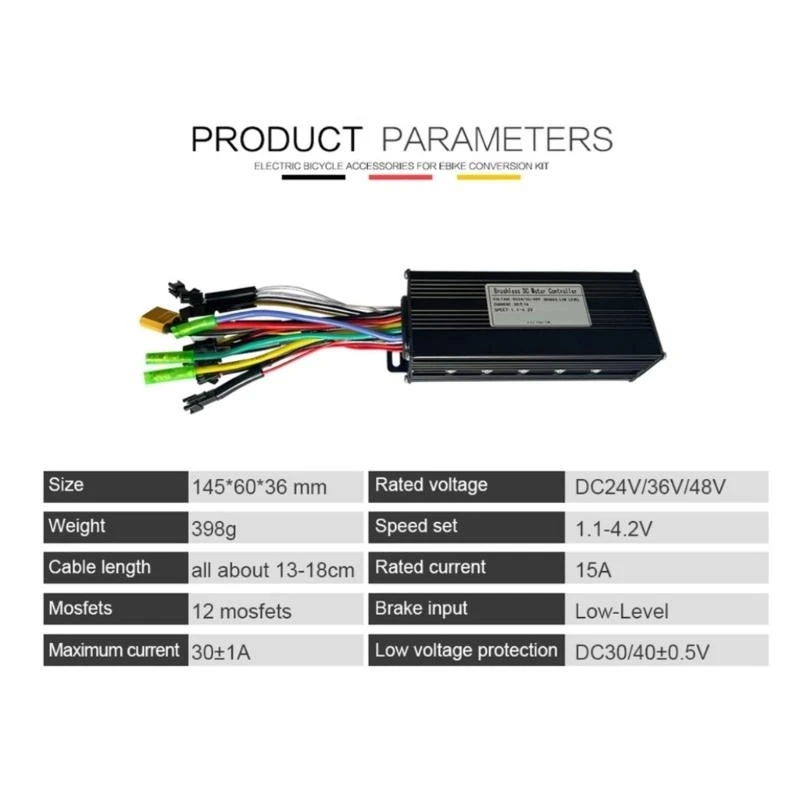K9FC 3 Modes 30A Sine Wavy Controller For Electric Bike And Scooter Conversions