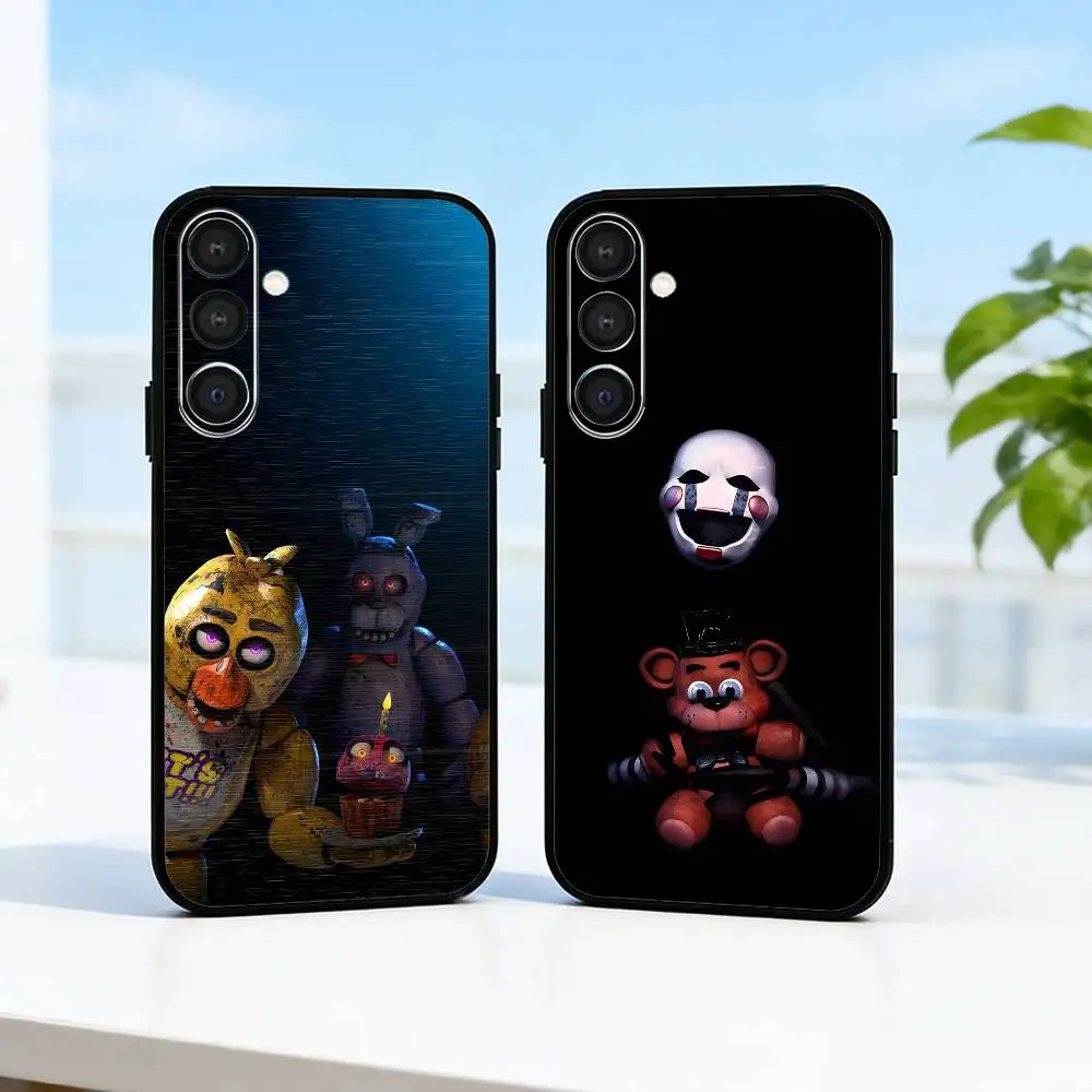 Five N-Nights At F-Freddys Fnaf  Phone Case For Samsung  A73,A21s,A22,A31,A32,A52,A53,A71,A80,Soft Black Shell