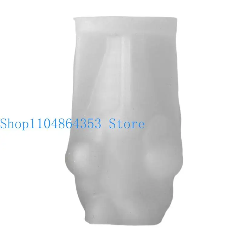 

652F Силиконовая форма в виде карлика для изготовления свечей, 3D формы из смолы в виде карлика, силиконовая текстура, для