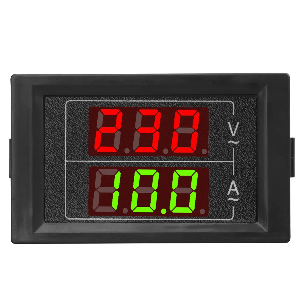 AC 60-500V 100A Digital Voltmeter Ammeter with Current Transformer Dual LED Display Universal Car Accessories Volt Amp Meter