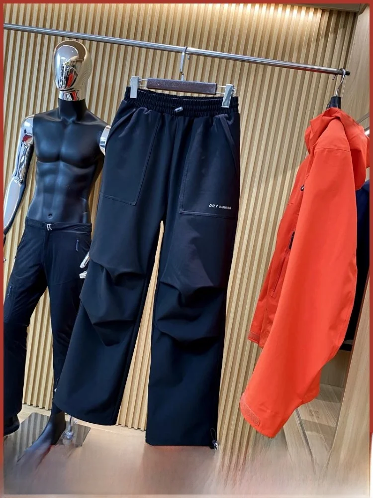 

Thiened Fce уличные брюки-карго мужские прямые брюки ветрозащитные водостойкие весенне-осенние модные городские брюки