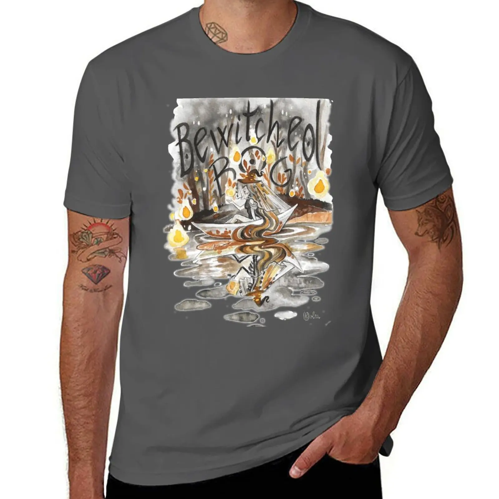

Bewitched Bog - Drawtober 2022 T-Shirt cotton tshirt 100% man t shirts cotton man tshirt T-Shirt