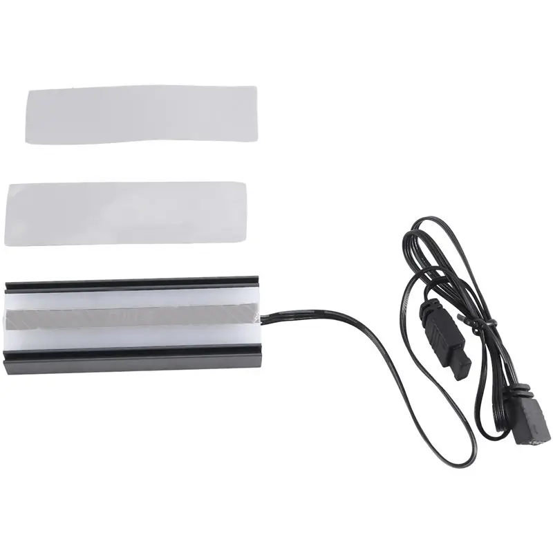 ABRI-M.2 NVME SSD Heatsink 5V 3Pin ARGB Colored Lights M.2 SSD Cooler 2280 Solid State Drive Cooler Easy To Use