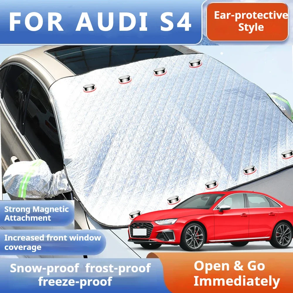 

Thickened Car Now Sunshade Windshield Cover With 5/9 Magnets UV Protection Anti Snow Sunlight For Front Windsh for AUDI S4