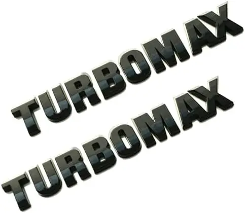 

2pcs Hood Logo Badge for 2024-2025 Silverado Turbo-Max | Glossy Black Adhesive Emblem (85079242)