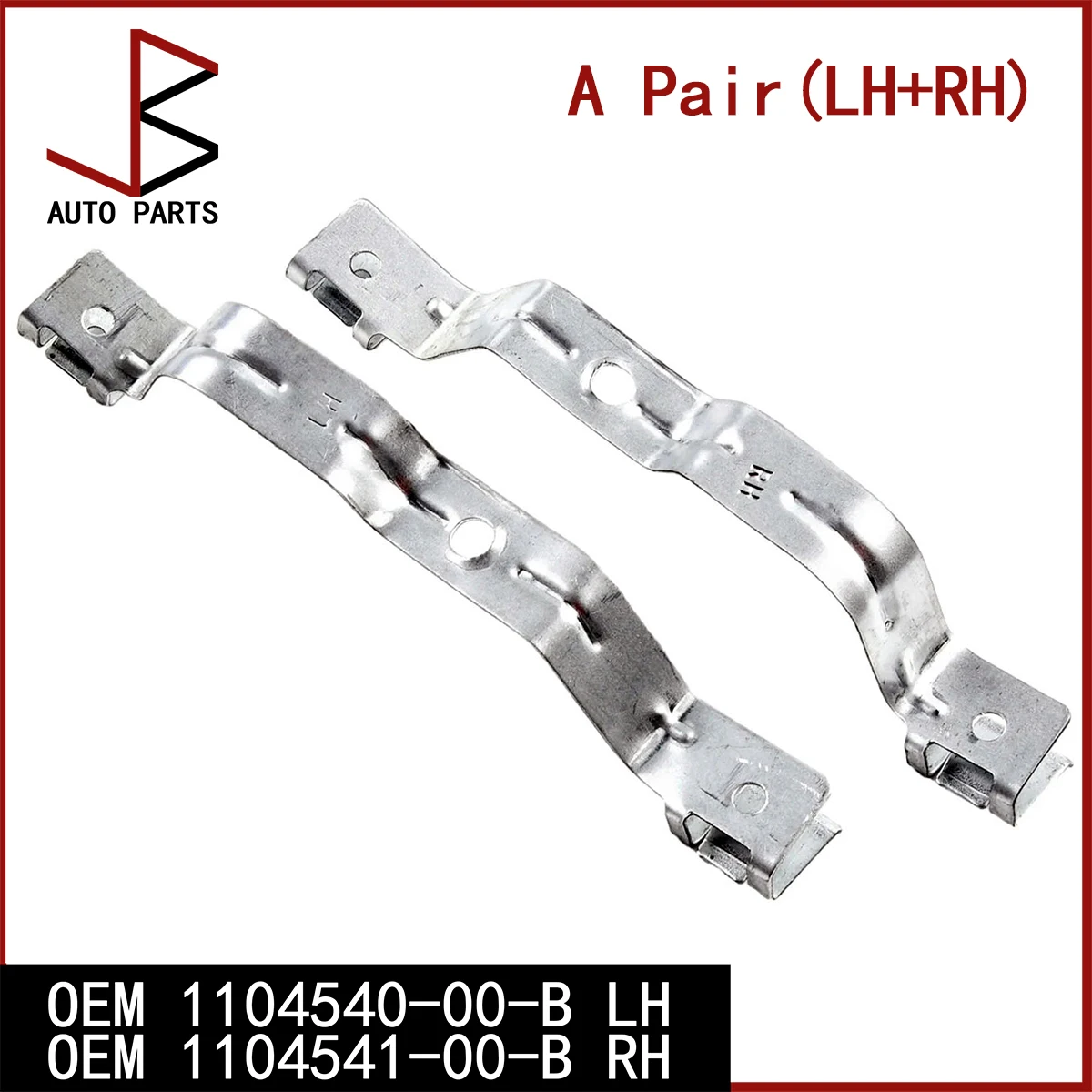 New LH & RH Front Bumper Fender Connecting Bracket OEM 1104540-00-B 1104541-00-B 1104540 1104541 for Tesla Model 3 2017-2023