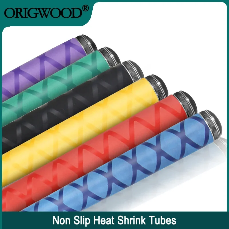 Non Slip Heat Shrink Tube Fishing Rod Wrap 15 18 20 22 25 28 30 35 40 45 50mm Handle Insulated Protect Waterproof Cover