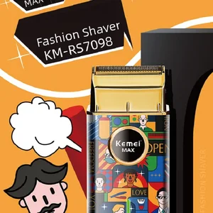 Kemei-bir elektrikli Tıraş Bıçağı Da, erkekler için, şarj, USB, ağ, benzersiz hediyeler, retro, Km-Rs7098, zarif, toptan satış Aküde ilk 10 satış, 20v usta - №2