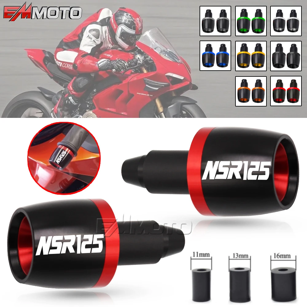 For HONDA NSR125 NSR 125 1988-2001 Motorcycle Accessories CNC Aluminum Handlebar Ends Plug Slider Handlebar End Grips Cap