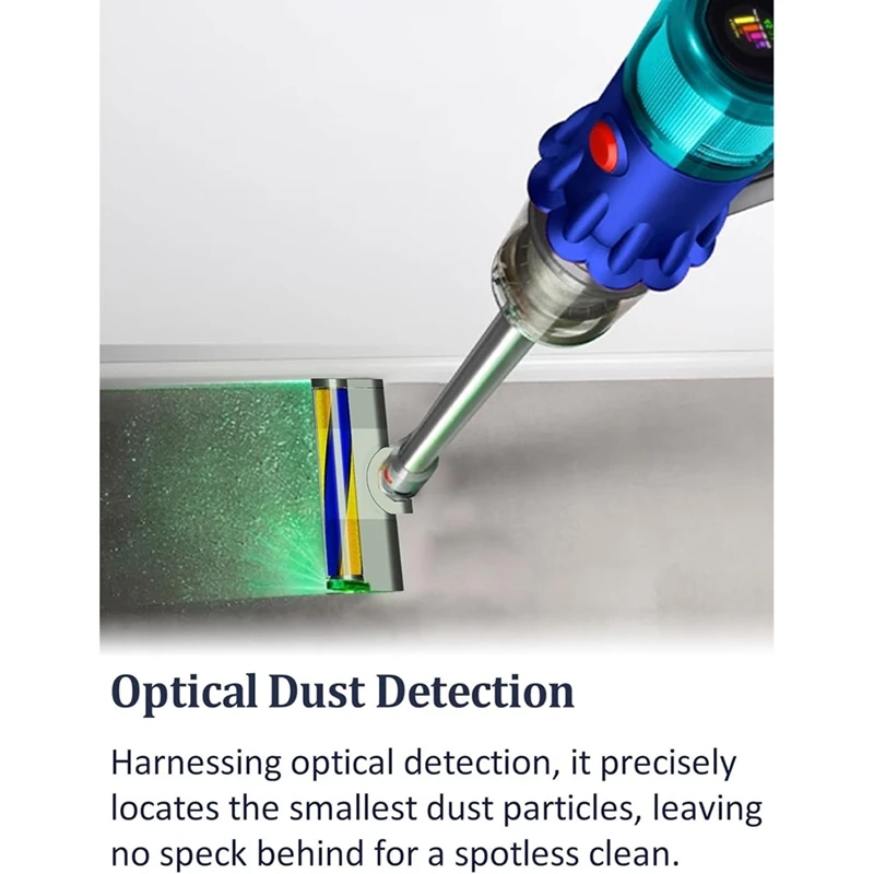 Elektryczna głowica szczotki podłogowej do Dyson V7 V8 V10 V11 V15 Głowica szczotki rolkowej z zielonym światłem LED