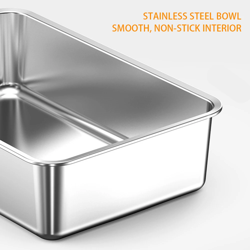 Extra-Large Eco-Friendly Stainless Steel Kitty Litter Box 80L Fully Enclosed Design Odor-Blocking Anti-Scatter