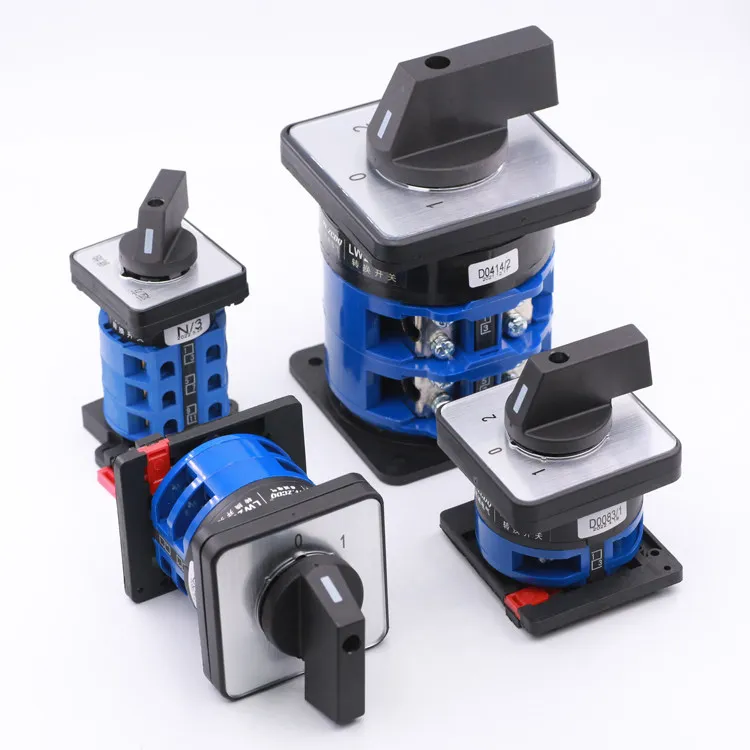 Universal Transfer Switch LW26-20 Guide Rail, Three-speed Power Switch Is Installed in Front of The Base Plate, 1PCS
