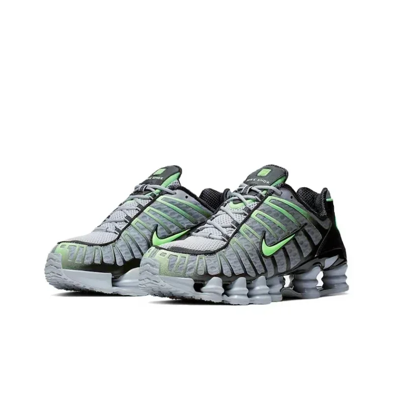 

Nike Shox TL Wolf Grey Lime Blast Air Columns Мужчины Женщины Кроссовки Нескользящие амортизирующие спортивные кроссовки AV3595-005