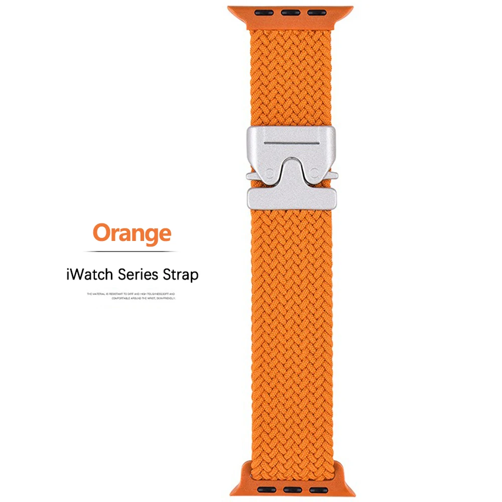 Nylonarmband für Apple Watch, 46 mm, 45 mm, 44 mm, 49 mm, 42 mm, 41 mm, Fallschirmarmband, iWatch Series Ultra 4, 3, 2/12, 11, 10, 9, 8, SE, Armband. – Detail 15